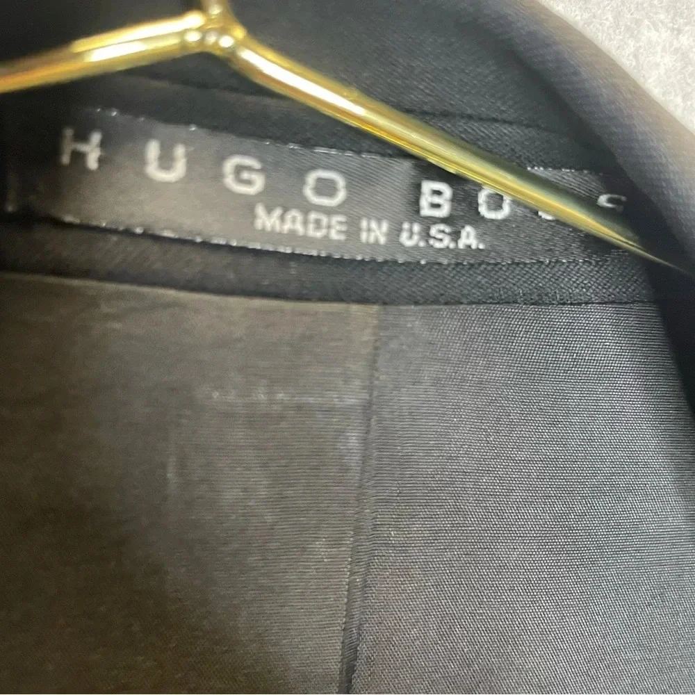 VTG Hugo Boss Baker Jazz Tuxedo Black Blazer Sports Jacket
